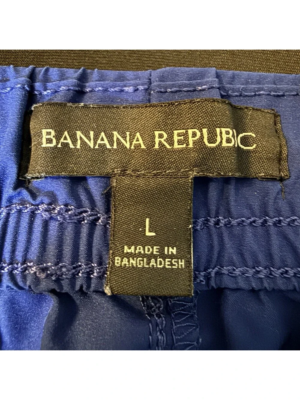 Banana Republic Men’s Jogger Pants Blue Pull On Stretch Travel Size L